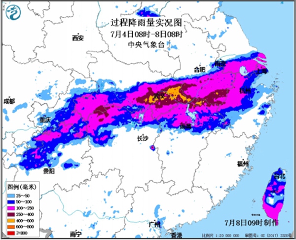 一組數(shù)字看長(zhǎng)江流域降雨有多“暴力” 這里一天下了北京一年的雨