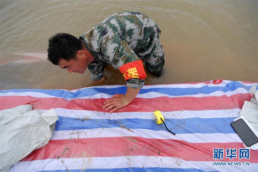 （在習(xí)近平新時(shí)代中國(guó)特色社會(huì)主義思想指引下&mdash;&mdash;新時(shí)代新作為新篇章&middot;習(xí)近平總書記關(guān)切事&middot;圖文互動(dòng)）（1）洪峰浪尖，鮮紅的黨旗高高飄揚(yáng)&mdash;&mdash;記防汛抗洪一線的共產(chǎn)黨員