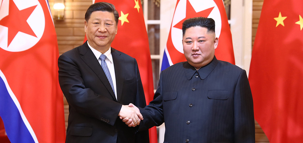 習(xí)近平同朝鮮勞動(dòng)黨委員長、國務(wù)委員會(huì)委員長金正恩舉行會(huì)談