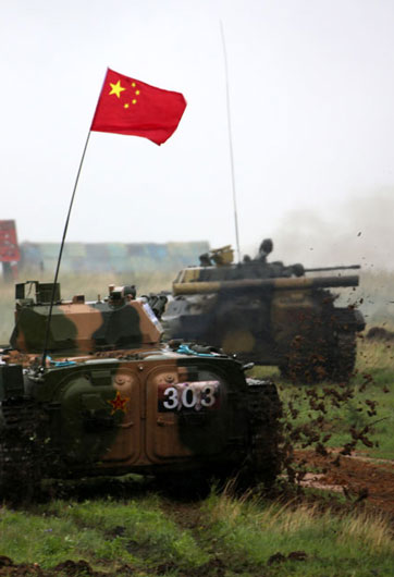 &ldquo;和平使命&mdash;2013&rdquo;中俄聯(lián)演舉行首次實兵合練